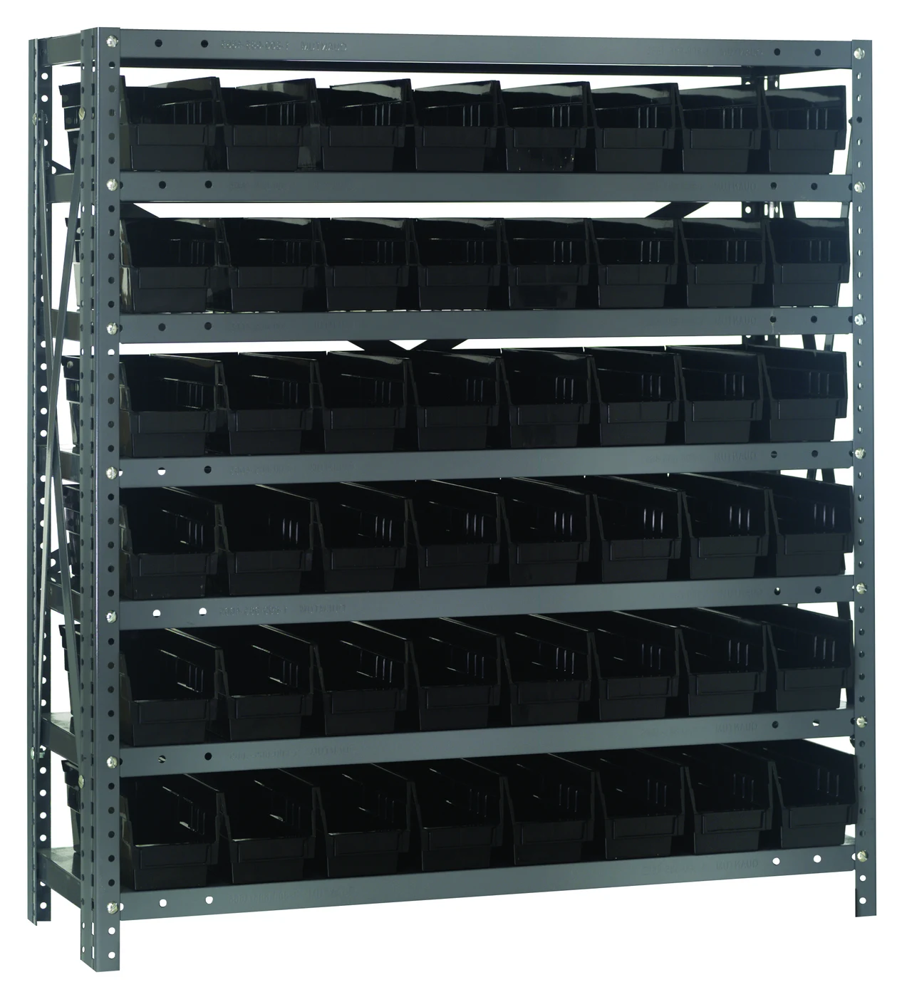 Quantum 1239-101BK Shelving Unit, 12"D x 36"L x 39"H, 400 lb capacity, Galvanized