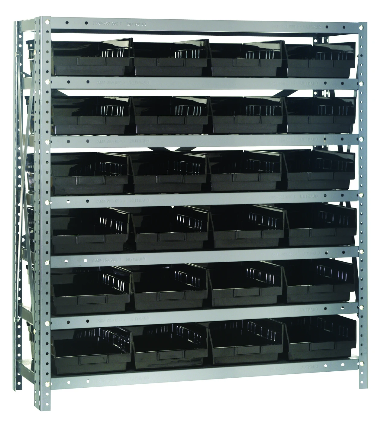 Quantum 1239-107BK Shelving Unit, 12"D x 36"L x 39"H, 400 lb capacity, Galvanized