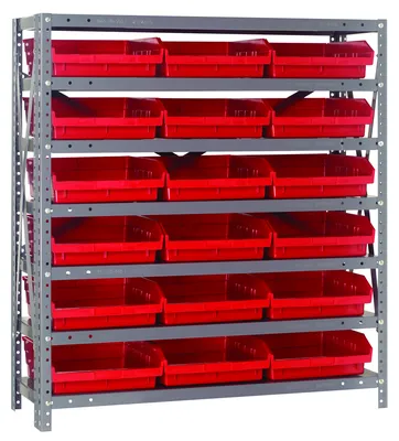 Quantum 1239-109RD Shelving Unit, 12"D x 36"L x 39"H, 400 lb capacity, Galvanized