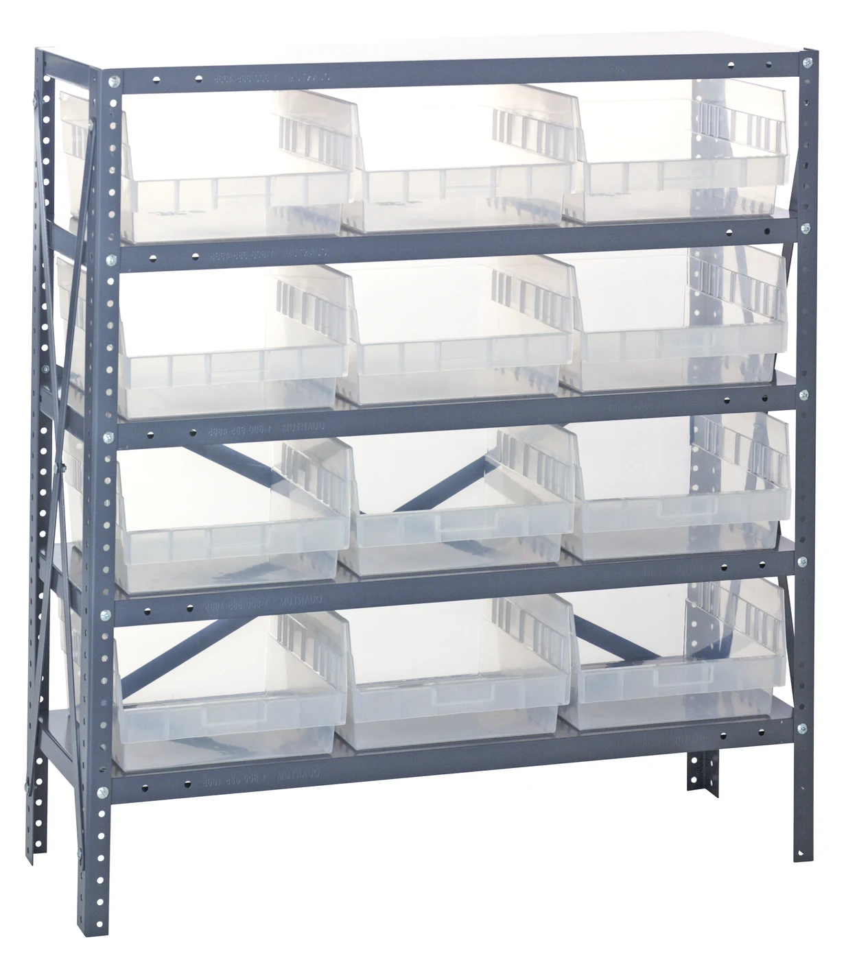 Quantum 1239-209CL Shelving Unit, 12"D x 36"L x 39"H, 400 lb capacity, Galvanized