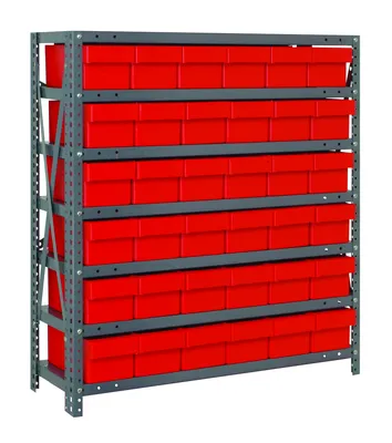 Quantum 1239-601RD Shelving Unit, 12"D x 36"L x 39"H, 400 lb capacity, Galvanized