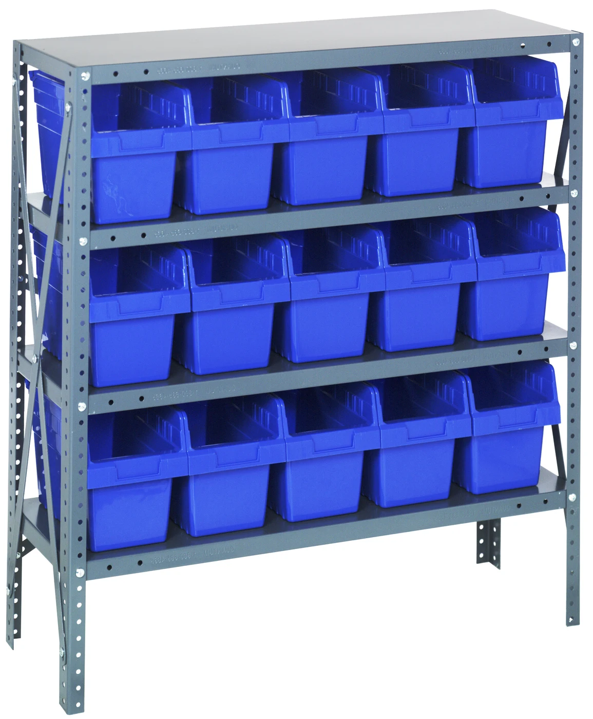 Quantum 1239-SB802BL Shelving Unit, 12"D x 36"L x 39"H, 400 lb capacity, Galvanized