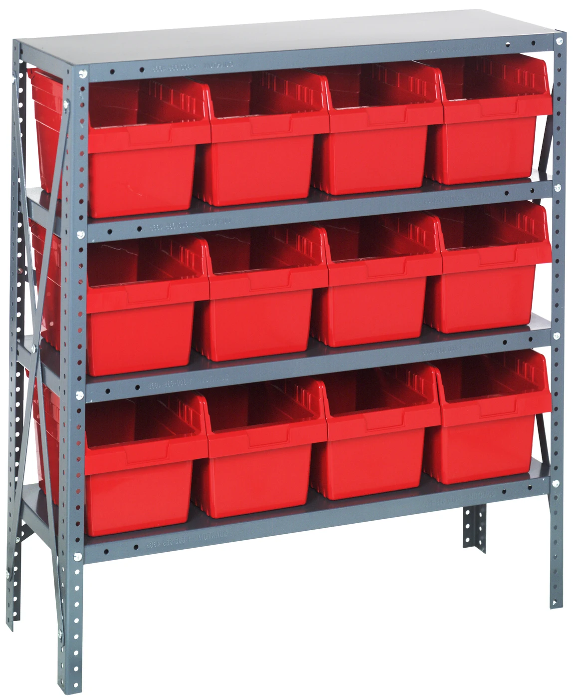 Quantum 1239-SB807RD Shelving Unit, 12"D x 36"L x 39"H, 400 lb capacity, Galvanized