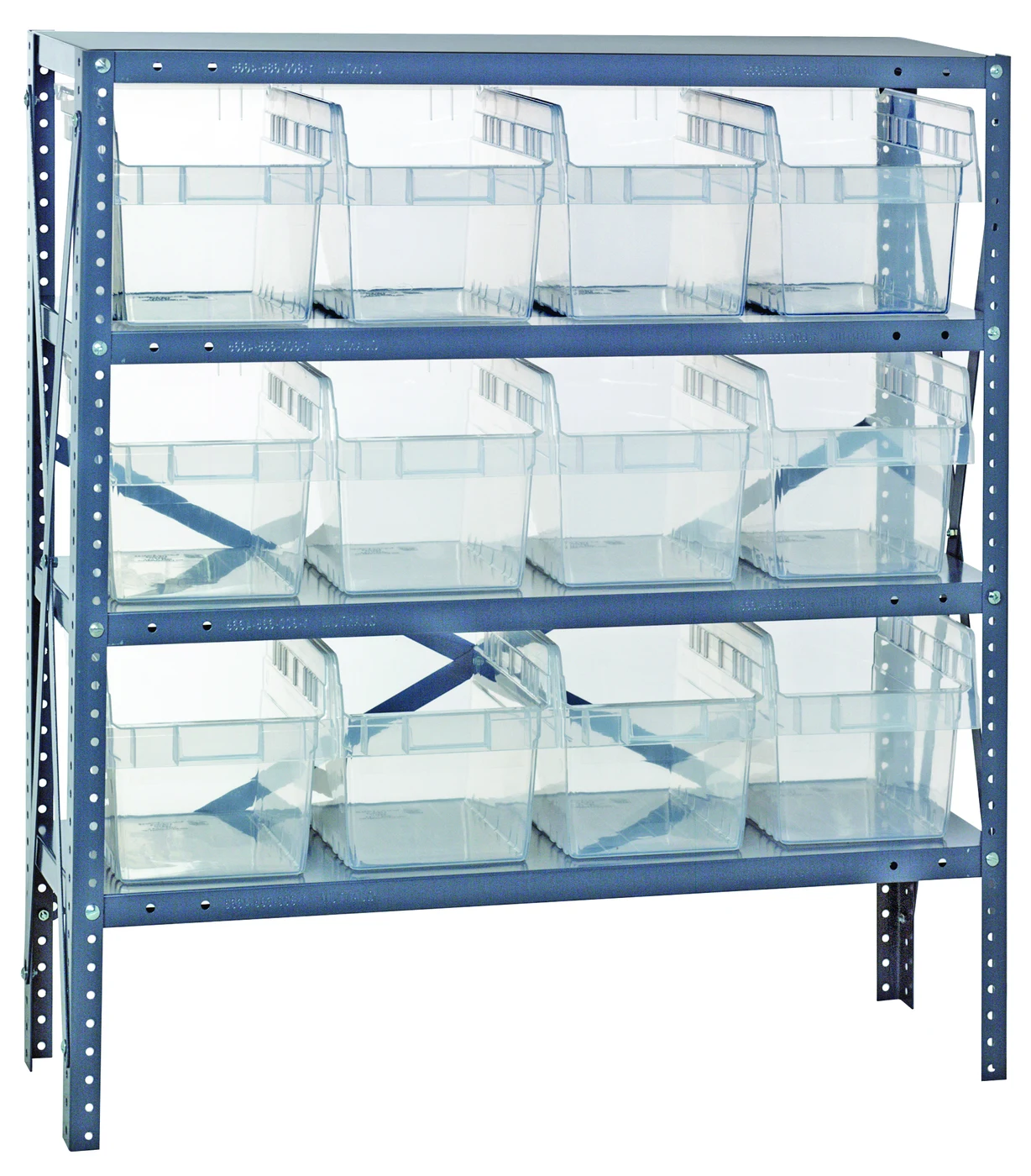 Quantum 1239-SB807CL Shelving Unit, 12"D x 36"L x 39"H, 400 lb capacity, Galvanized