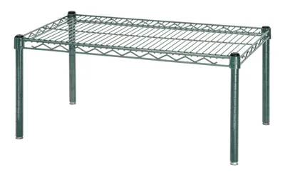 Quantum 183614PP Platform Rack, 36"W x 18"D x 14"H, 600-800 lb capacity, Green