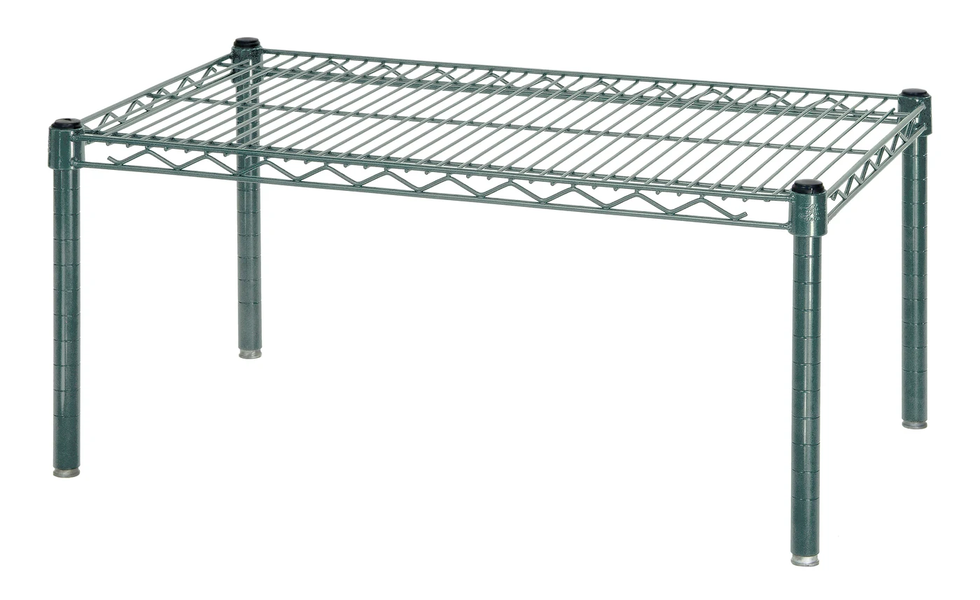 Quantum 243614PP Platform Rack, 36"W x 24"D x 14"H, 600-800 lb capacity, Green