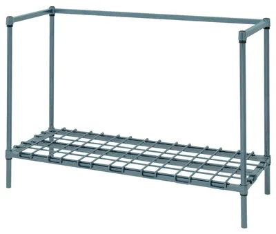 Quantum 182434DGY Wire Dunnage Rack, 24"W x 18"D x 34"H, 1300-1600 lb capacity, Gray