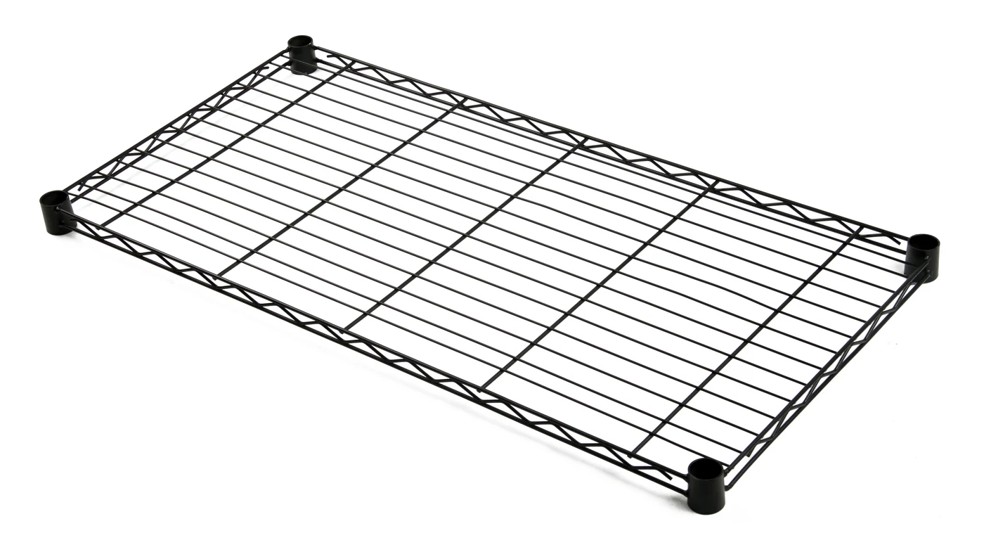 Quantum 1230BK Wire Shelf, 30"W x 12"D, 600-800 lb capacity, Black