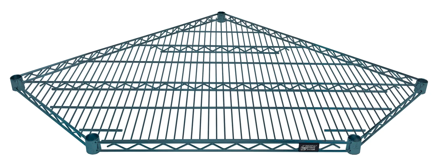 Quantum 1836CRNP Wire Shelf, 700 lb capacity, Green