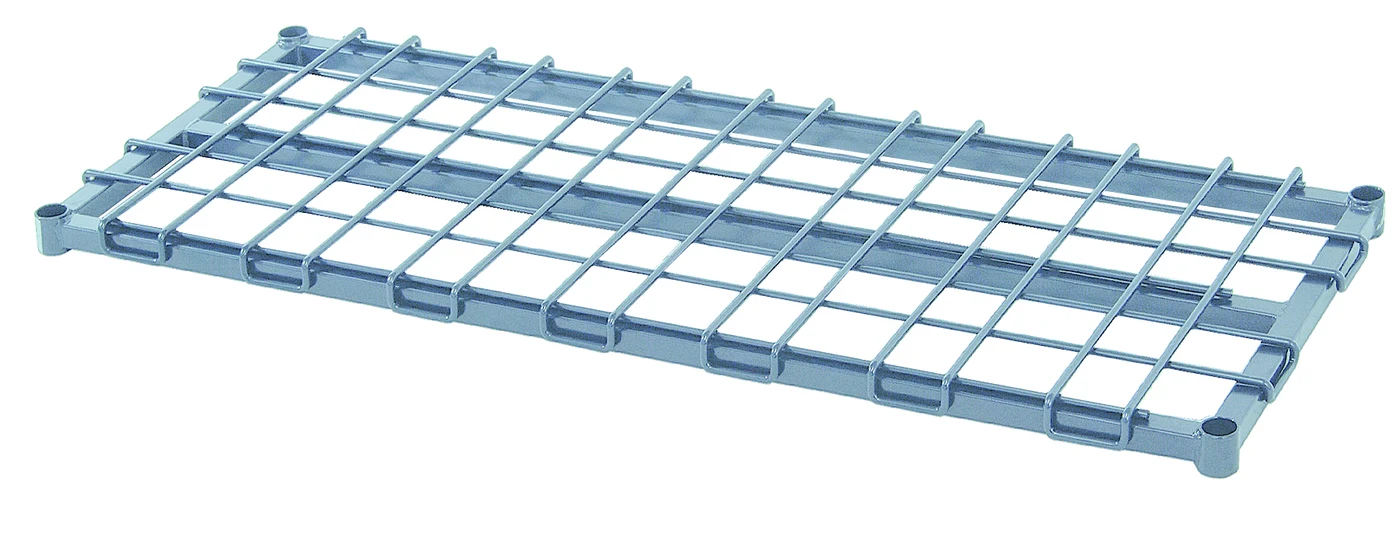 Quantum 2442DSGY Dunnage Shelf, 42"W x 24"D, 1300-1600 lb capacity, Gray