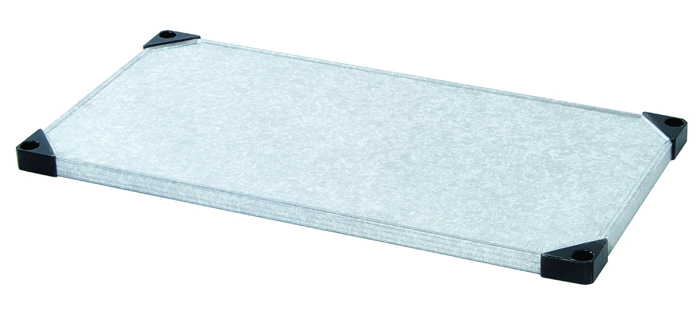 Quantum 1436SG Solid Shelf, 36"W x 14"D, 400-600 lb capacity, Galvanized
