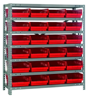 Quantum 1839-108RD Shelving Unit, 18"D x 36"L x 39"H, 400 lb capacity, Galvanized