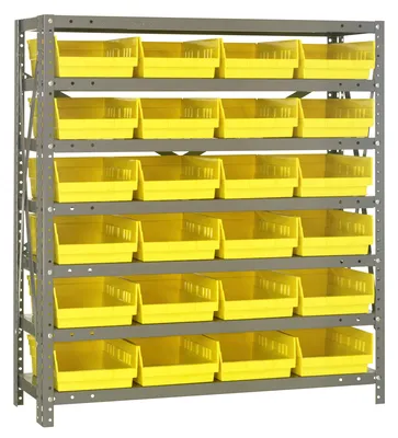 Quantum 1839-108YL Shelving Unit, 18"D x 36"L x 39"H, 400 lb capacity, Galvanized