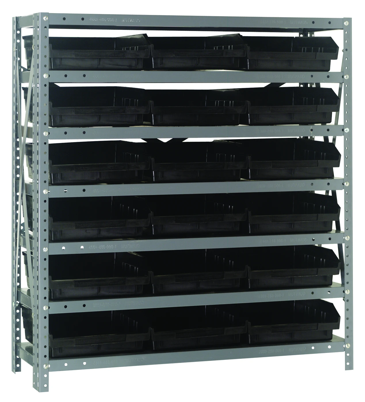 Quantum 1839-110BK Shelving Unit, 18"D x 36"L x 39"H, 400 lb capacity, Galvanized