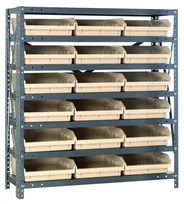 Quantum 1839-110IV Shelving Unit, 18"D x 36"L x 39"H, 400 lb capacity, Galvanized