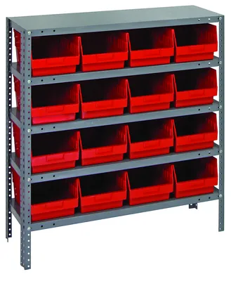 Quantum 1839-208RD Shelving Unit, 18"D x 36"L x 39"H, 400 lb capacity, Galvanized