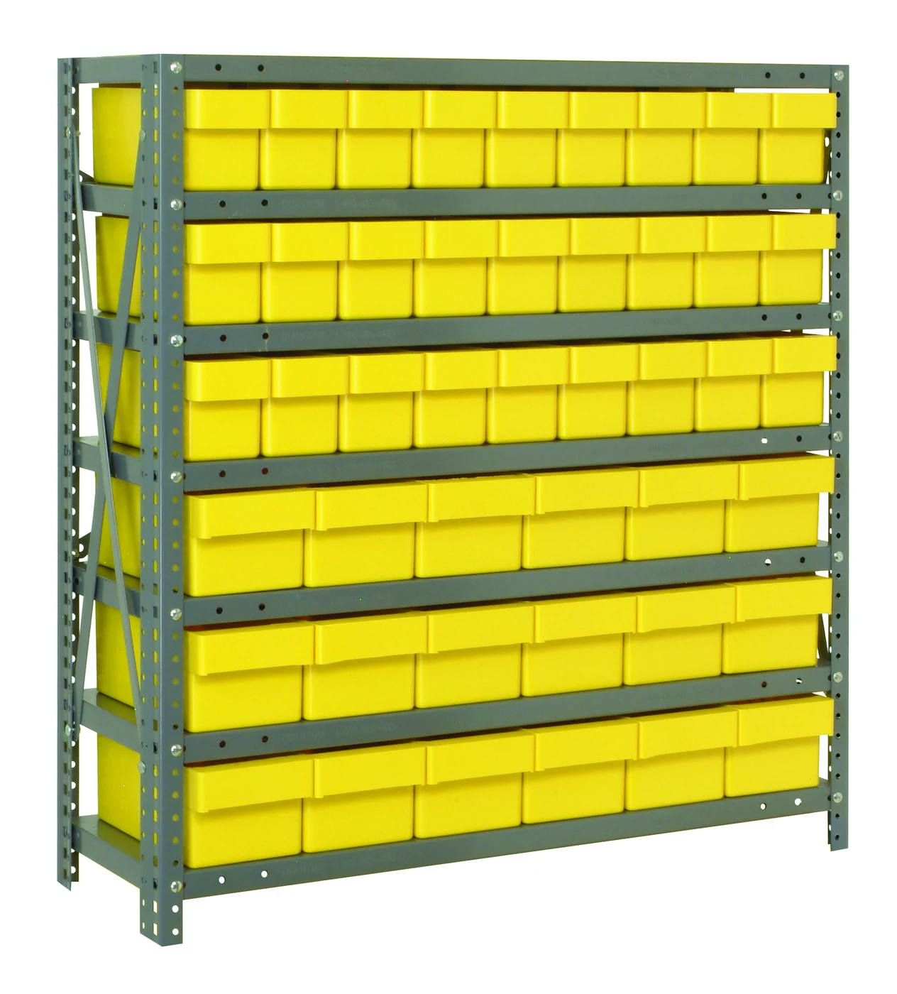Quantum 1839-624YL Shelving Unit, 18"D x 36"L x 39"H, 400 lb capacity, Galvanized