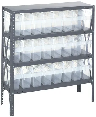 Quantum 1839-SB803CL Shelving Unit, 18"D x 36"L x 39"H, 400 lb capacity, Galvanized
