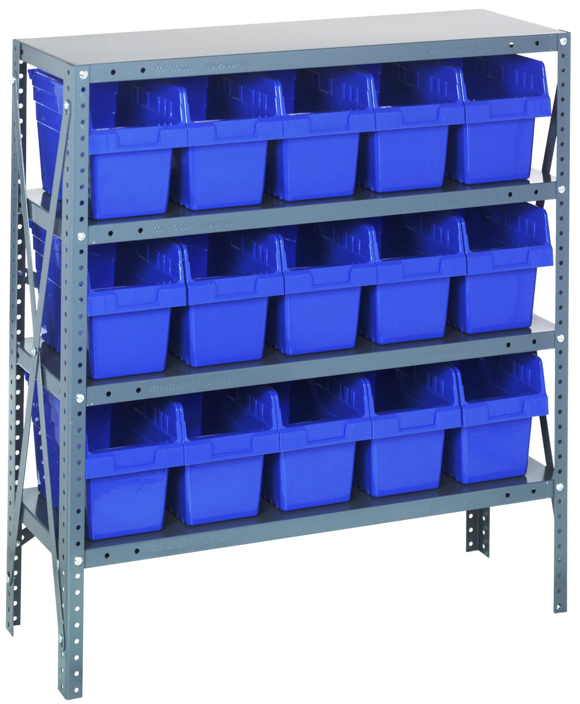 Quantum 1839-SB804BL Shelving Unit, 18"D x 36"L x 39"H, 400 lb capacity, Galvanized