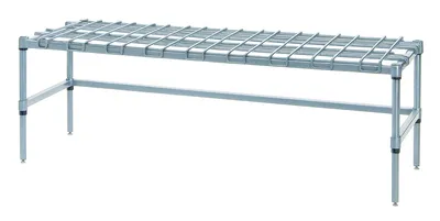 Quantum 184214DGY Wire Dunnage Rack, 42"W x 18"D x 14"H, 1300-1600 lb capacity, Gray
