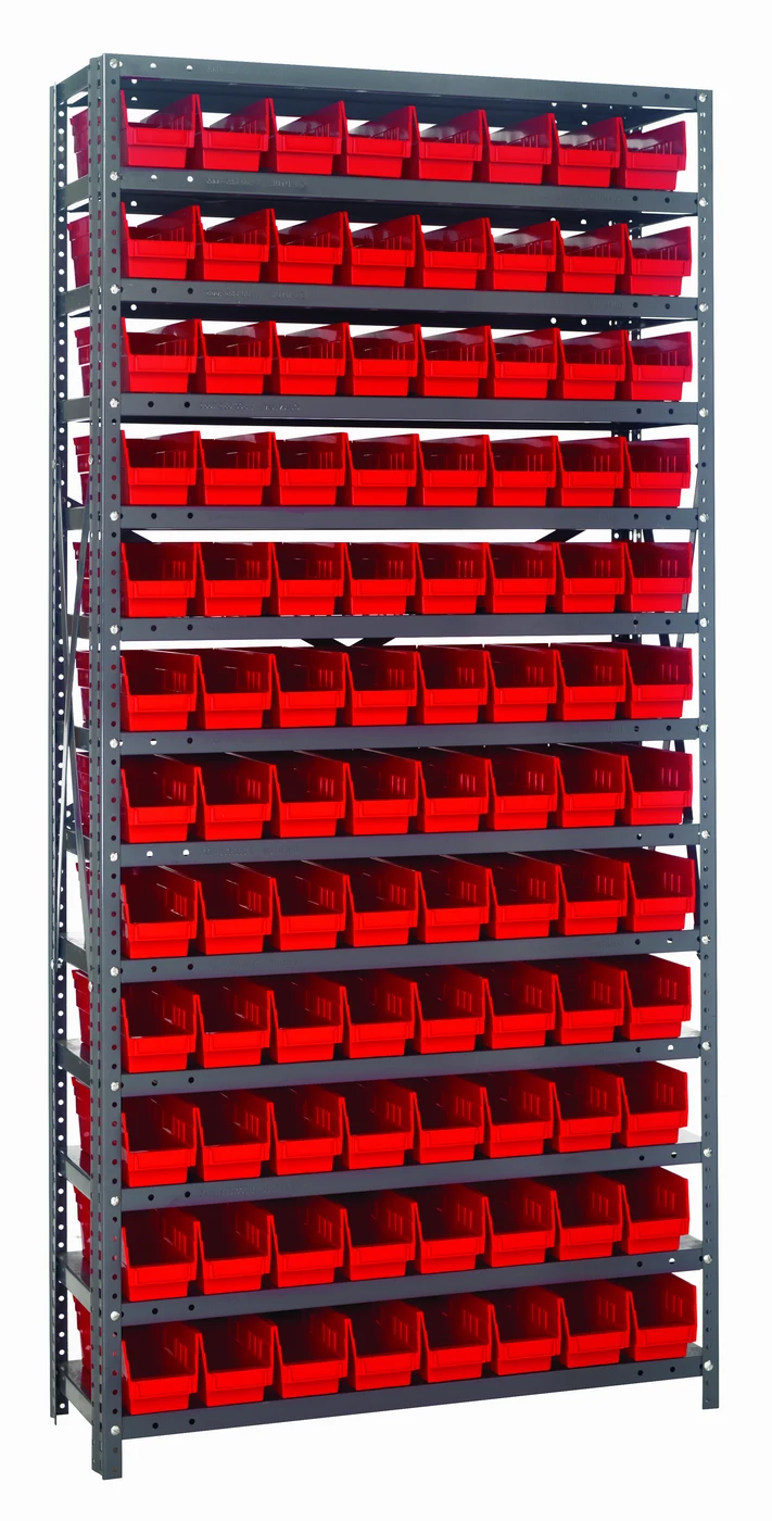 Quantum 1875-103RD Shelving Unit, 18"D x 36"L x 75"H, 400 lb capacity, Galvanized