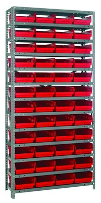 Quantum 1875-108RD Shelving Unit, 18"D x 36"L x 75"H, 400 lb capacity, Galvanized