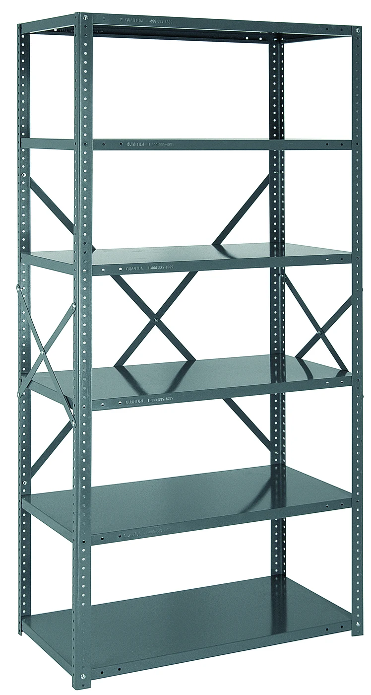 Quantum 75-1842-6 IRONMAN, 18"W x 42"L x 75"H, 400 lb capacity, Gray