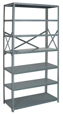 Quantum 75-1236-7 IRONMAN, 12"W x 36"L x 75"H, 400 lb capacity, Gray