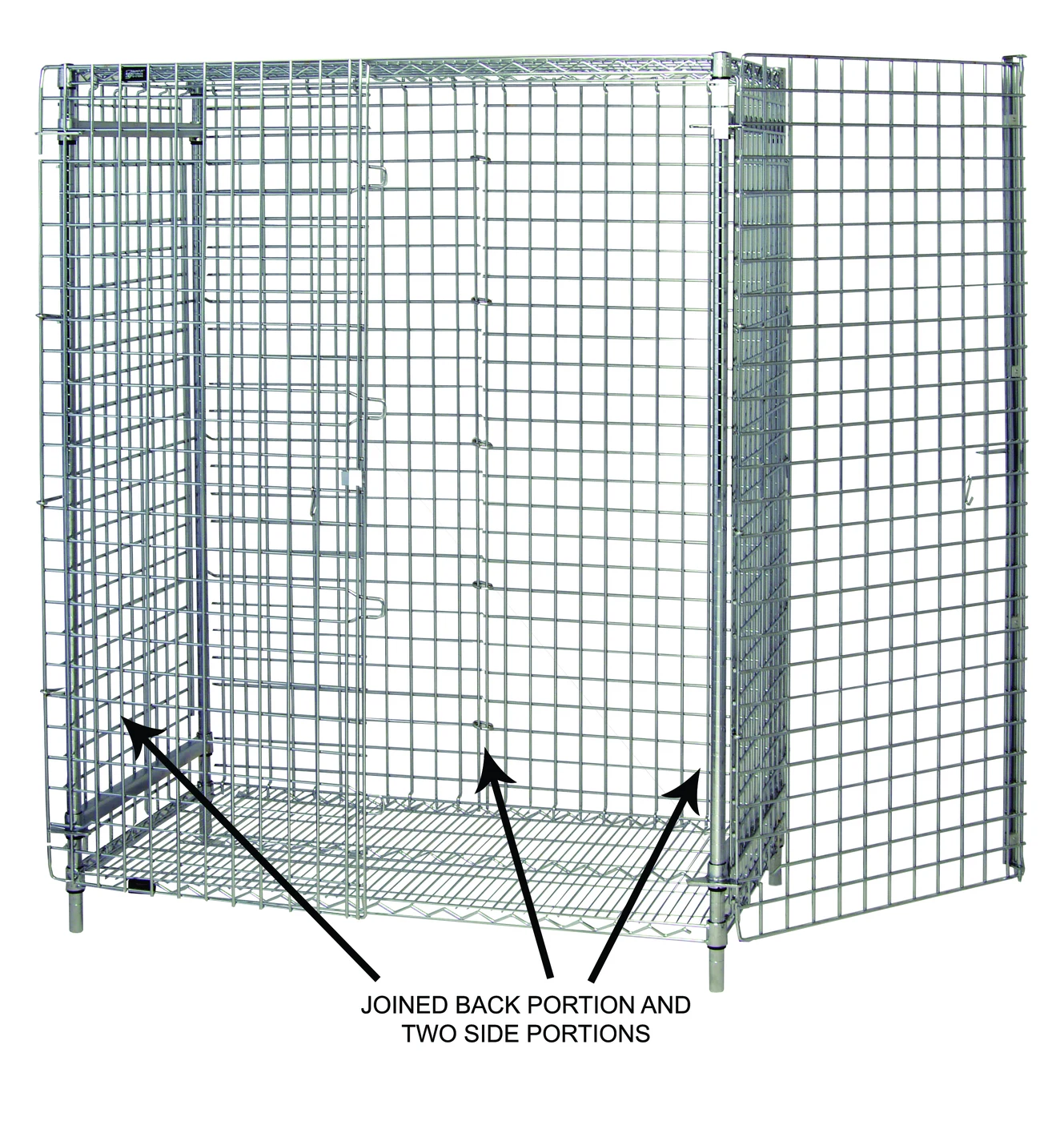 Quantum SP14BK Security Side Panels for Use with 14"W Security Units, Black