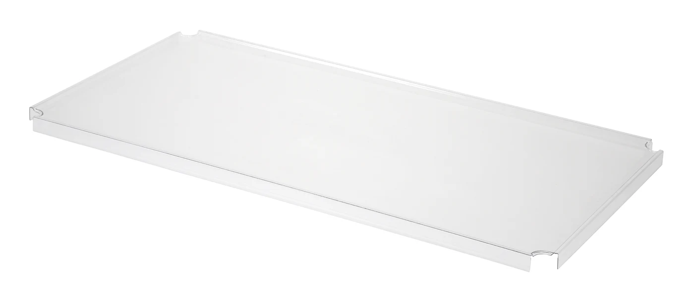 Quantum 1836COV Solid Shelf Cover, 36"W x 18"D, Clear