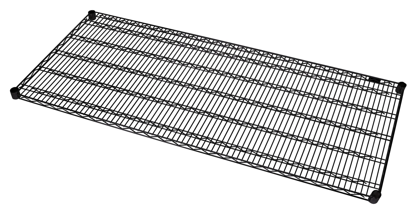 Quantum 2160BK Wire Shelf, 60"W x 21"D, 600-800 lb capacity, Black
