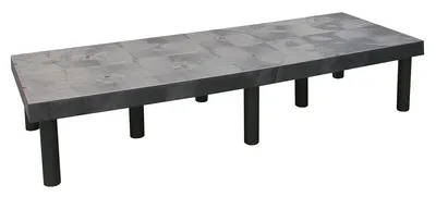 Quantum 662412DPS Solid Polymer Dunnage Rack, 1400 lb capacity, Black