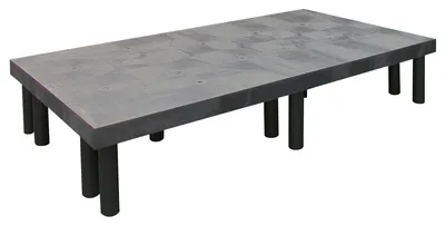 Quantum 663612DPS Solid Polymer Dunnage Rack, 1900 lb capacity, Black