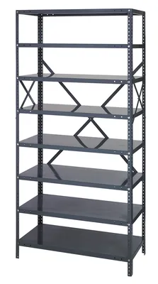 Quantum 75-1236-8 IRONMAN, 12"W x 36"L x 75"H, 400 lb capacity, Gray