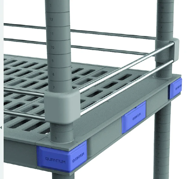 Quantum QPL30 Millenia Back/Side Ledge, 30"W x 2-1/4"H, Gray