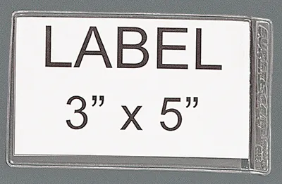 Quantum AL-35 Adhesive Label Holder, Clear, Pack of 24