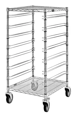 Quantum BC212439M7CO Mobile Bin Cart, 21"W x 24"L x 45"H, 1200 lb capacity, Chrome
