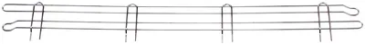Quantum BL36 Back/Side Ledge, 36"W x 4"H, Chrome