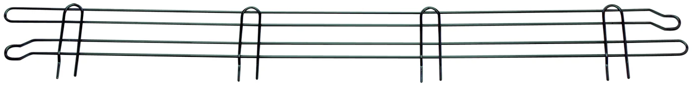 Quantum BL36BK Back/Side Ledge, 36"W x 4"H, Black