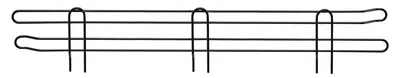 Quantum BL48BK Back Ledge, 48"W x 4"H, Black