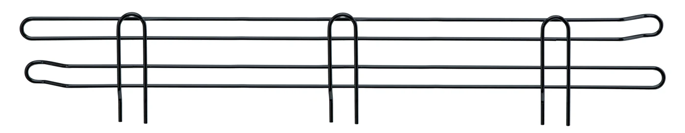 Quantum BL48BK Back Ledge, 48"W x 4"H, Black