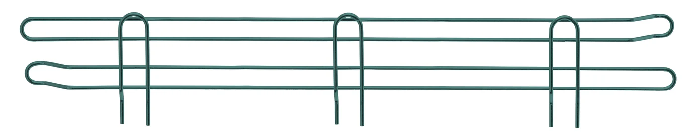 Quantum BL48P Back Ledge, 48"W x 4"H, Green