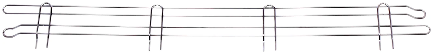 Quantum BL60 Back Ledge, 60"W x 4"H, Chrome