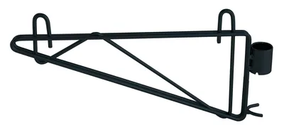 Quantum CB12BK Cantilever Single Shelf Post Wall Mount, Black
