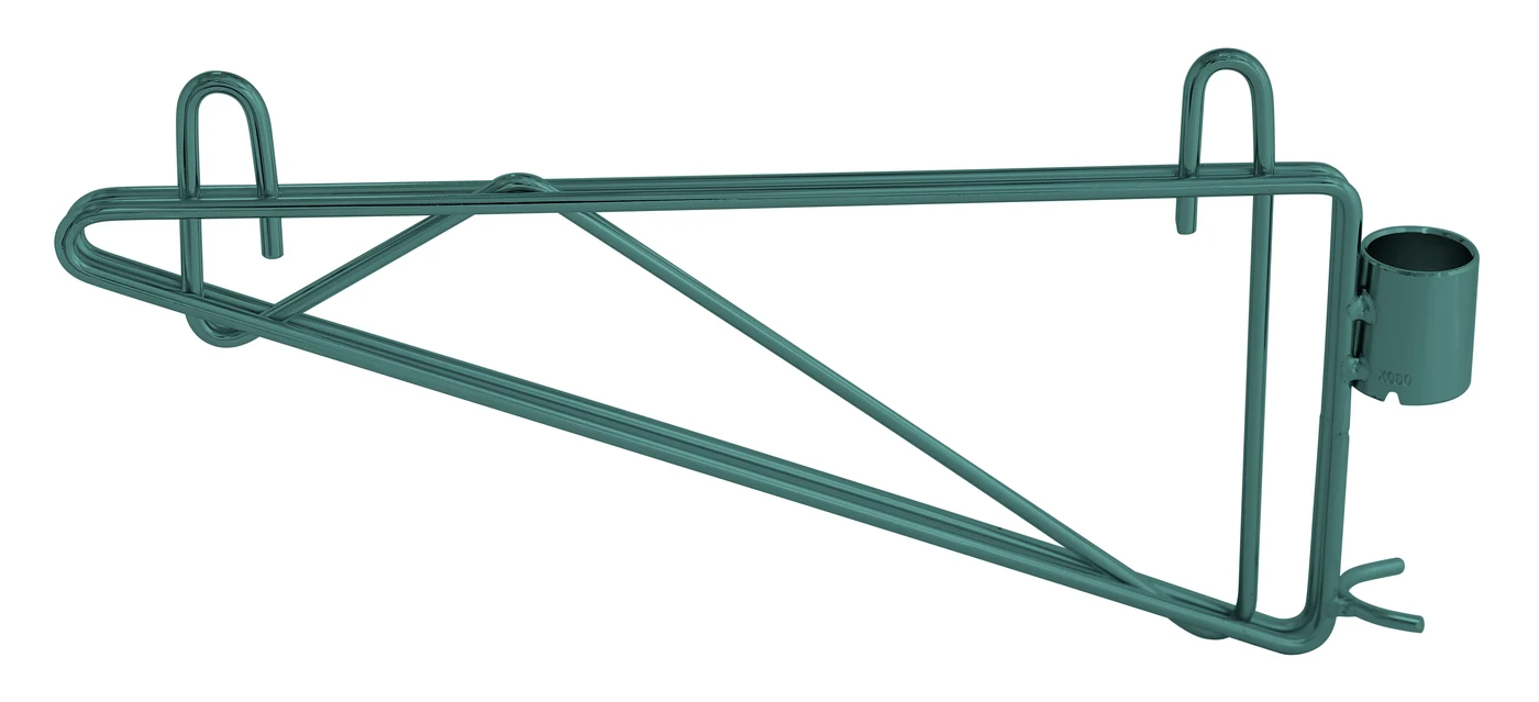 Quantum CB12P Cantilever Single Shelf Post Wall Mount, Green