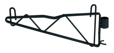 Quantum CB14BK Cantilever Single Shelf Post Wall Mount, Black