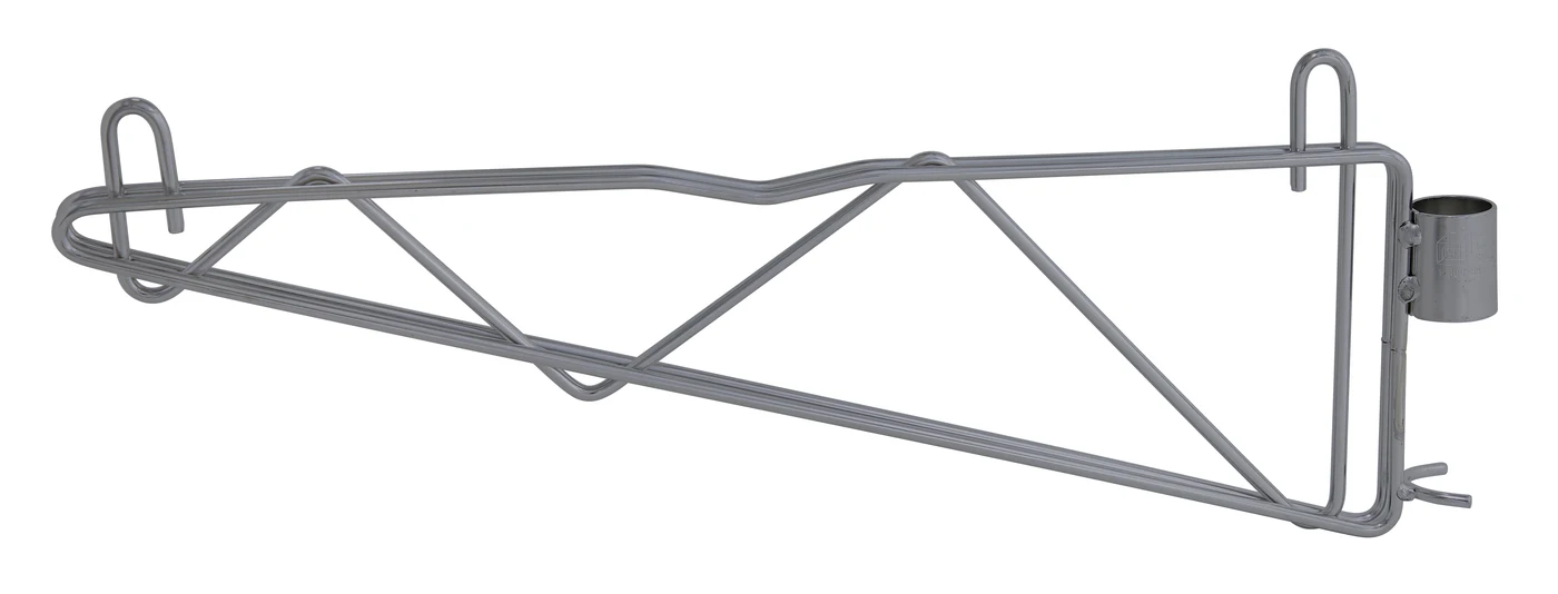 Quantum CB18GY Cantilever Single Shelf Post Wall Mount, Gray