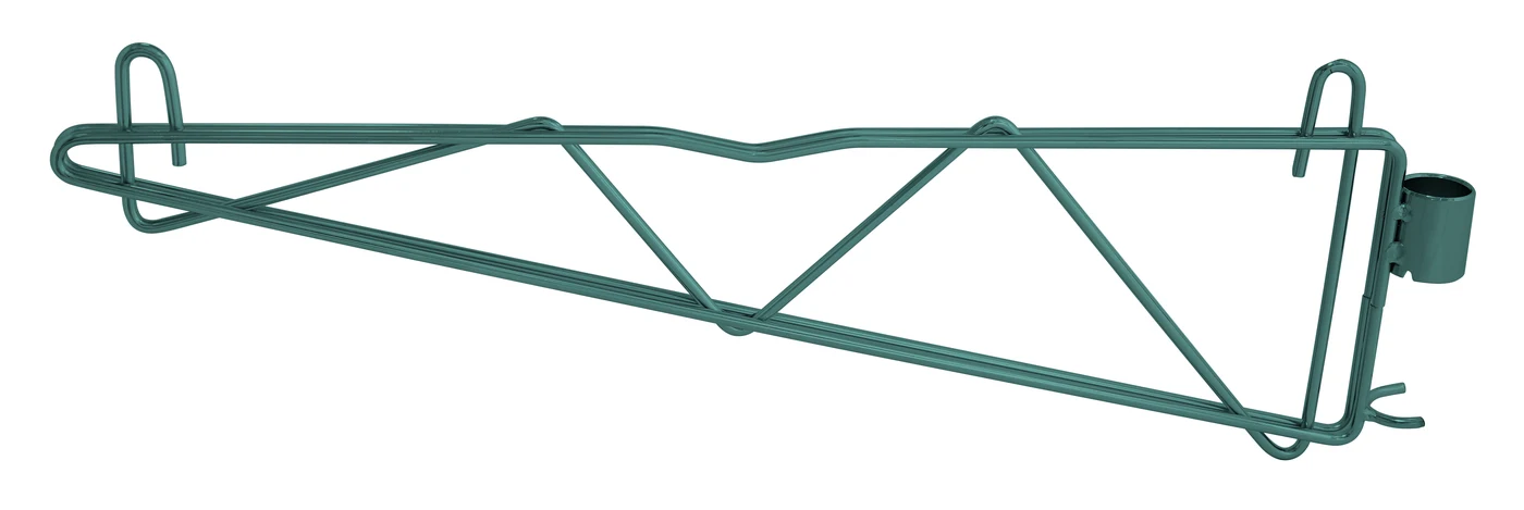 Quantum CB21P Cantilever Single Shelf Post Wall Mount, Green