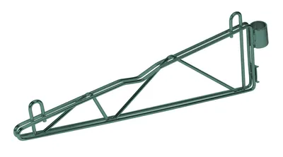 Quantum CB24P Cantilever Single Shelf Post Wall Mount, Green