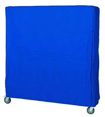 Quantum CC186063BNV Wire Cart Cover, 18"D x 60"W x 63"H, Blue